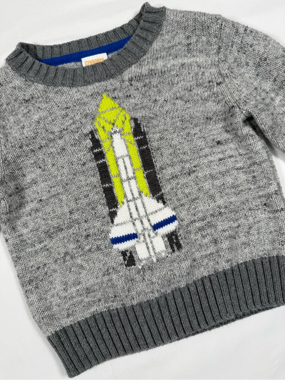 GYMBOREE Boys Space Shuttle Rocket Sweater 6-12 Months 2016 NASA Space Astronaut
